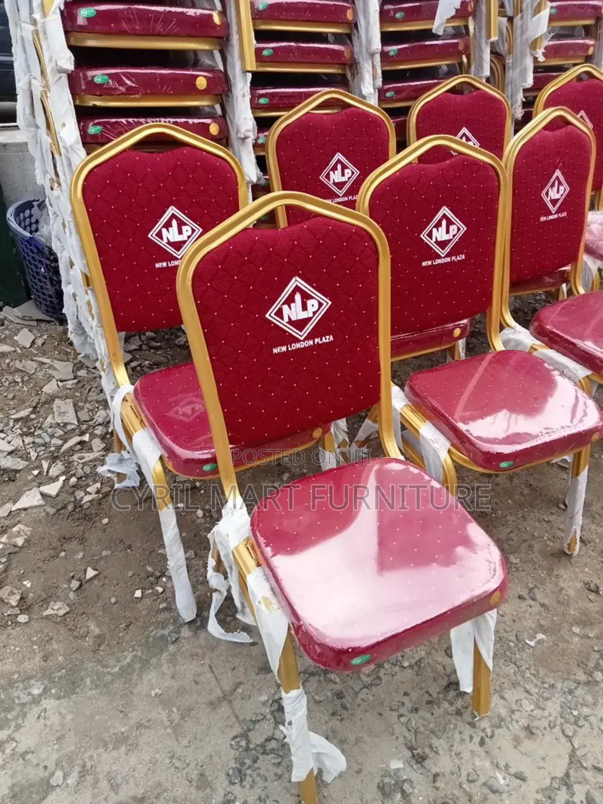 Banquets Church Red Chair Medium Size