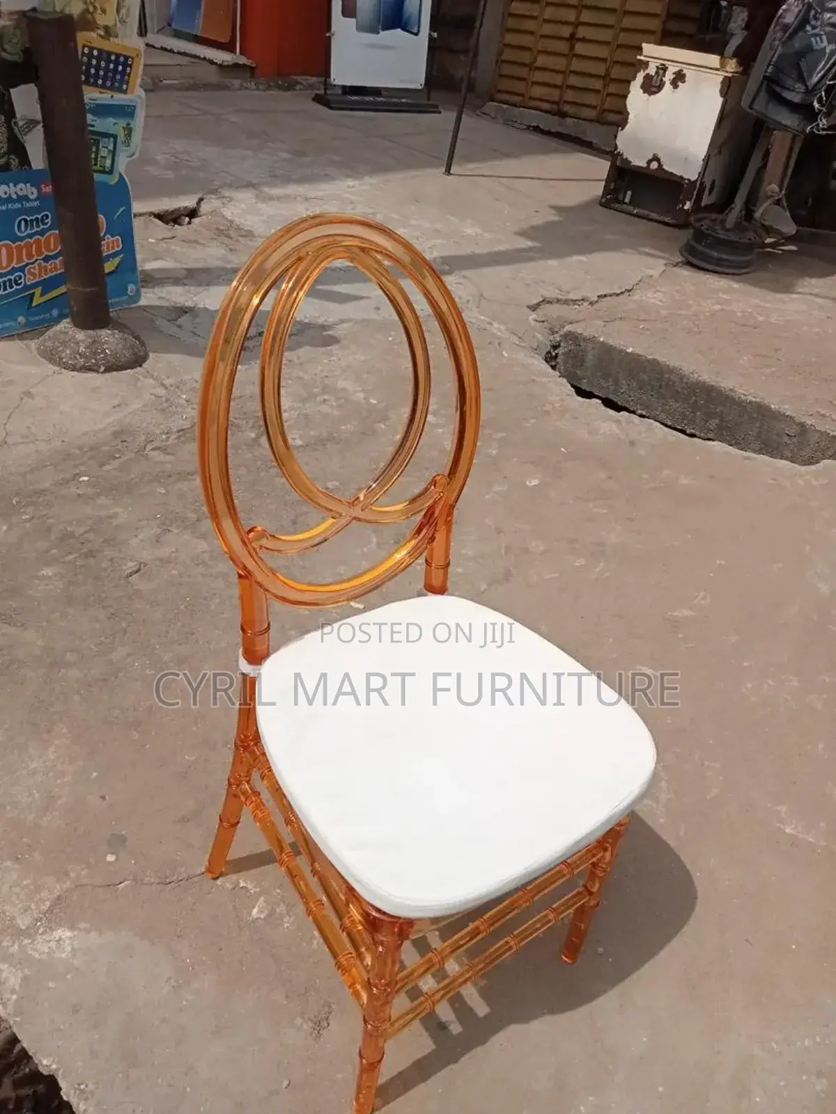 Imported Acrylic Gold Event Chair
