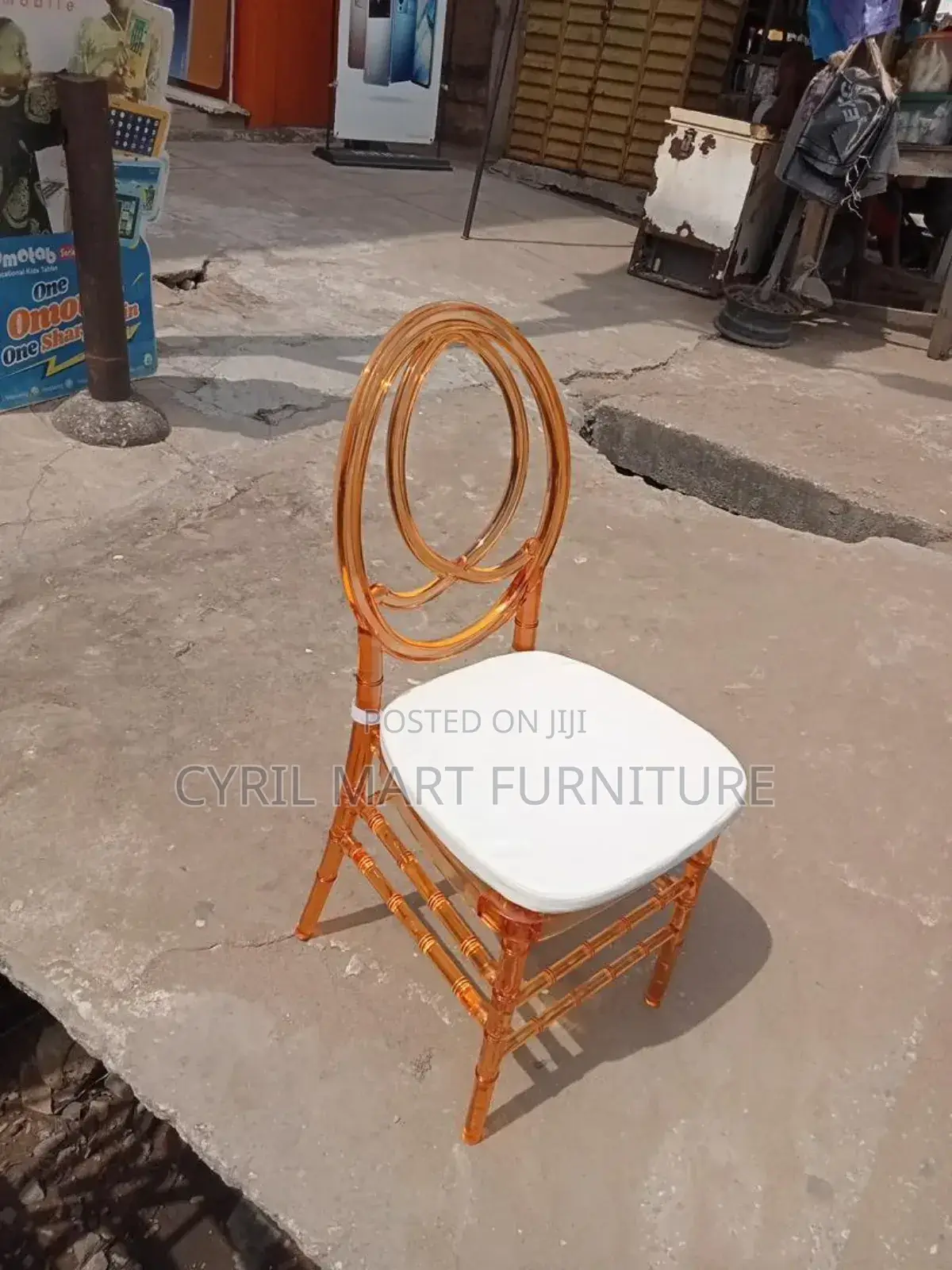 Imported Acrylic Gold Event Chair