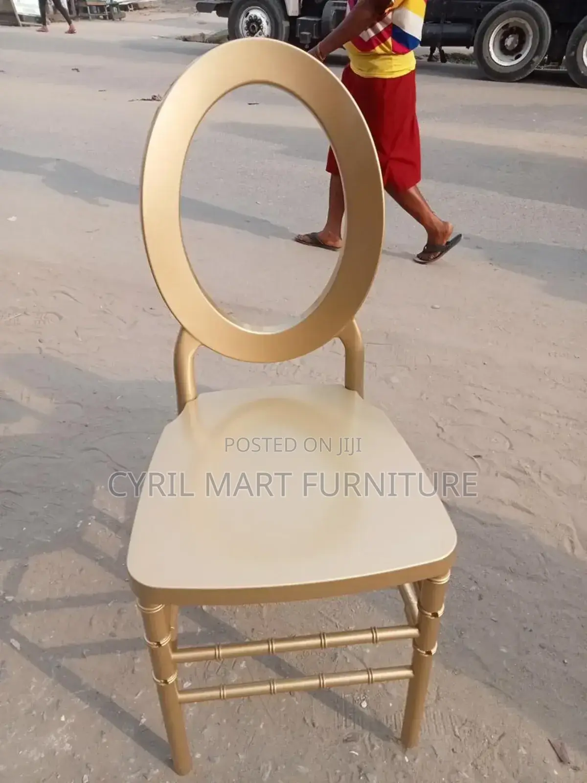 Gold O Back Event Chair