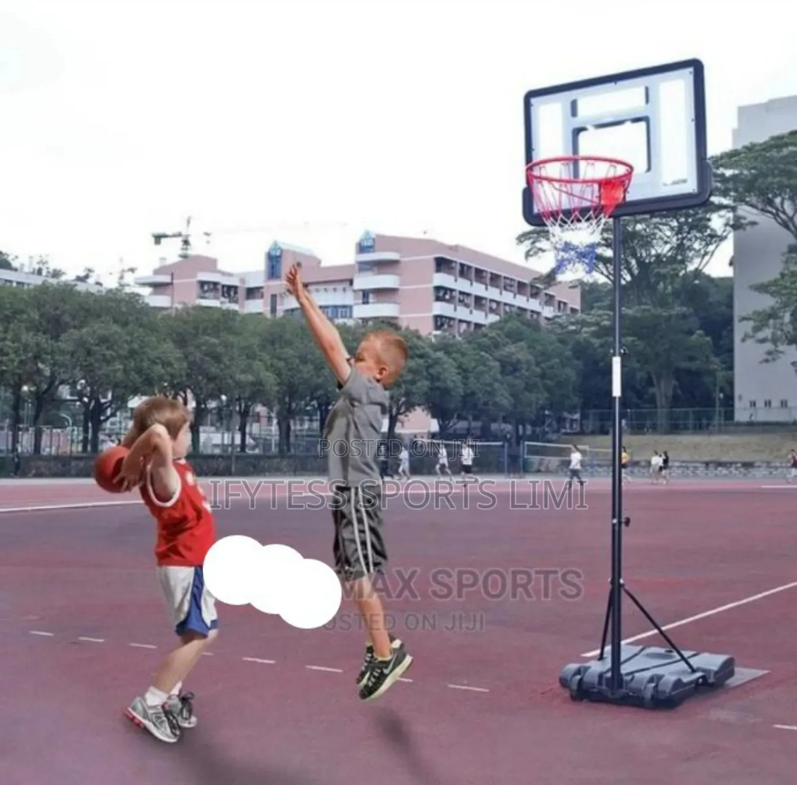 7ft/10ft Basketball Upright for Secondary School Children.