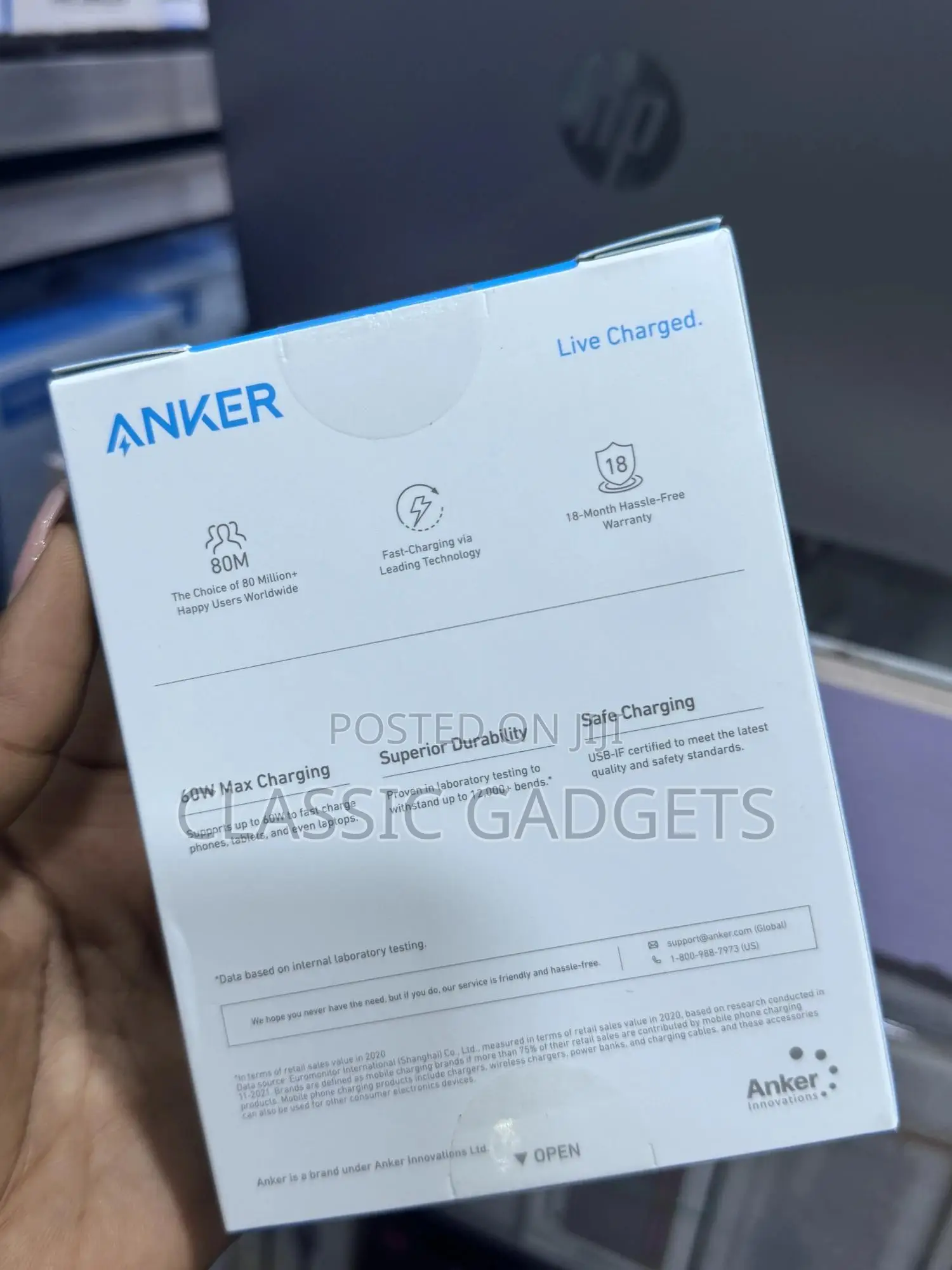 Anker 322 USB-C to USB-C Cable (6ft/1.8m) – Black