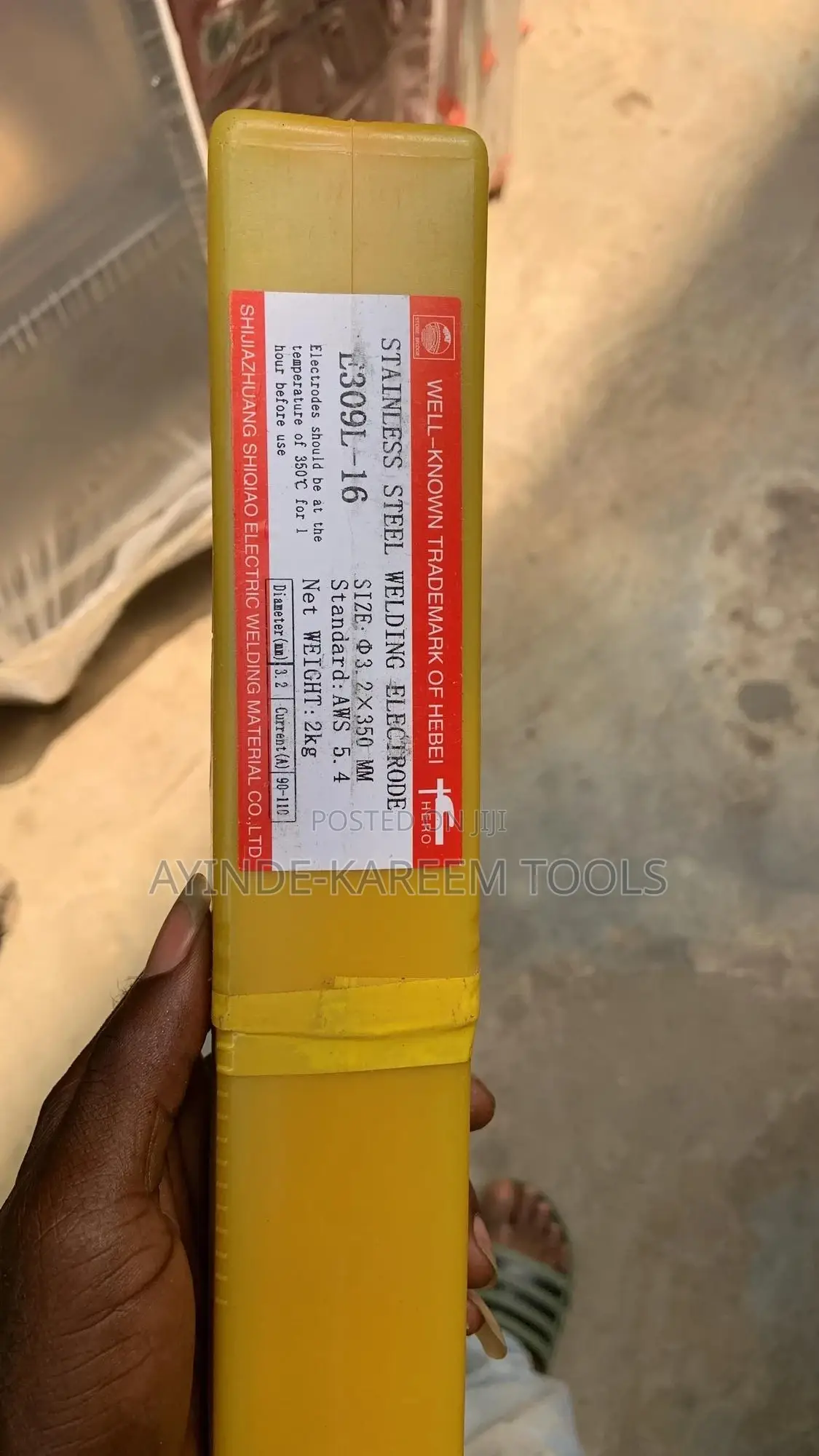 Stainless Steel Welding Electrode E309l-16 (3.2 X 350mm) 2kg