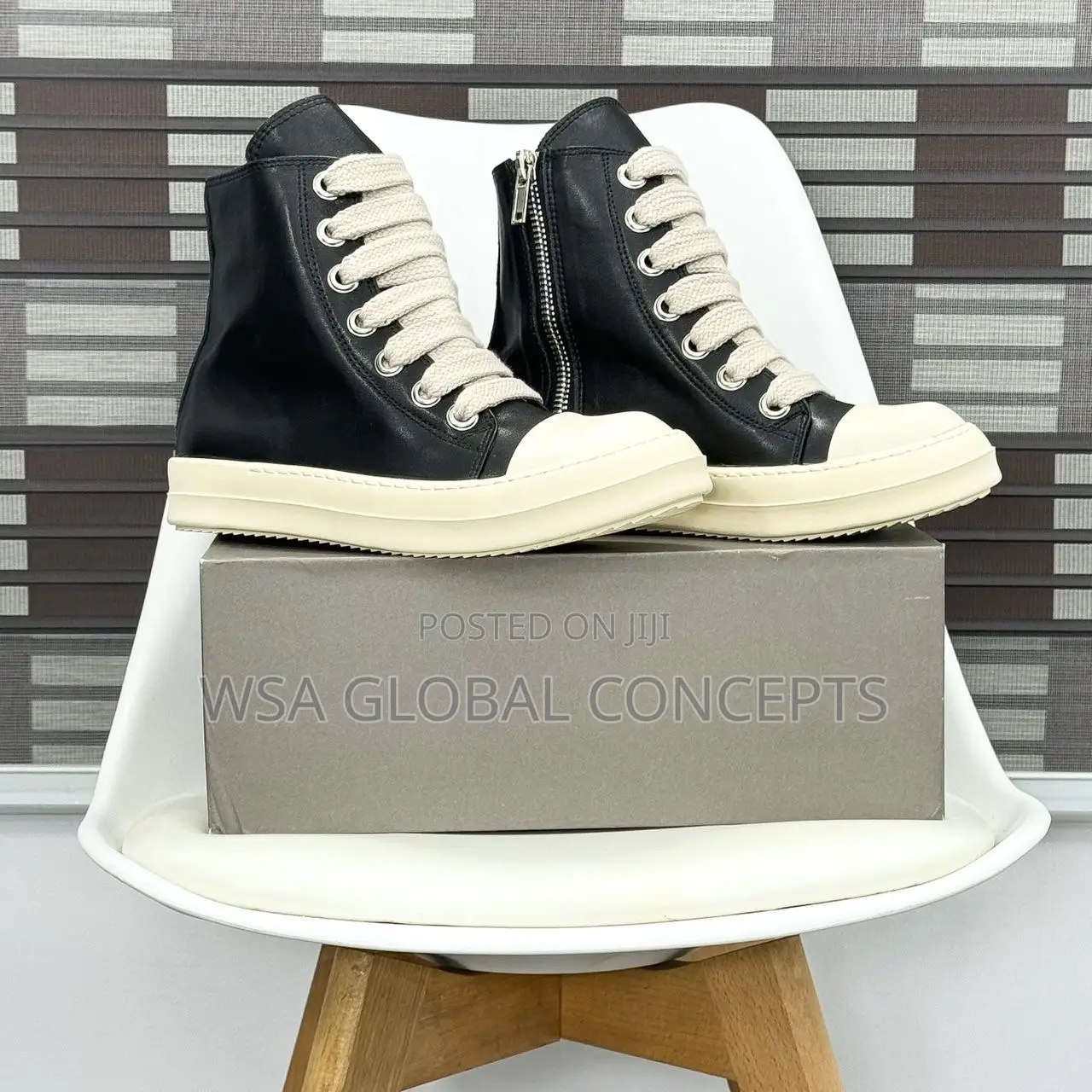 Rick Owen DRKSHDW Jumbo Lace High Black
