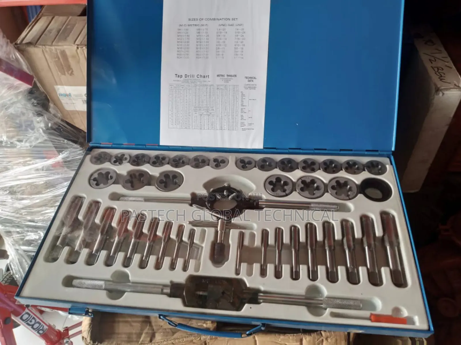 45 Pieces Tap Die Set M6-M24 in Metric