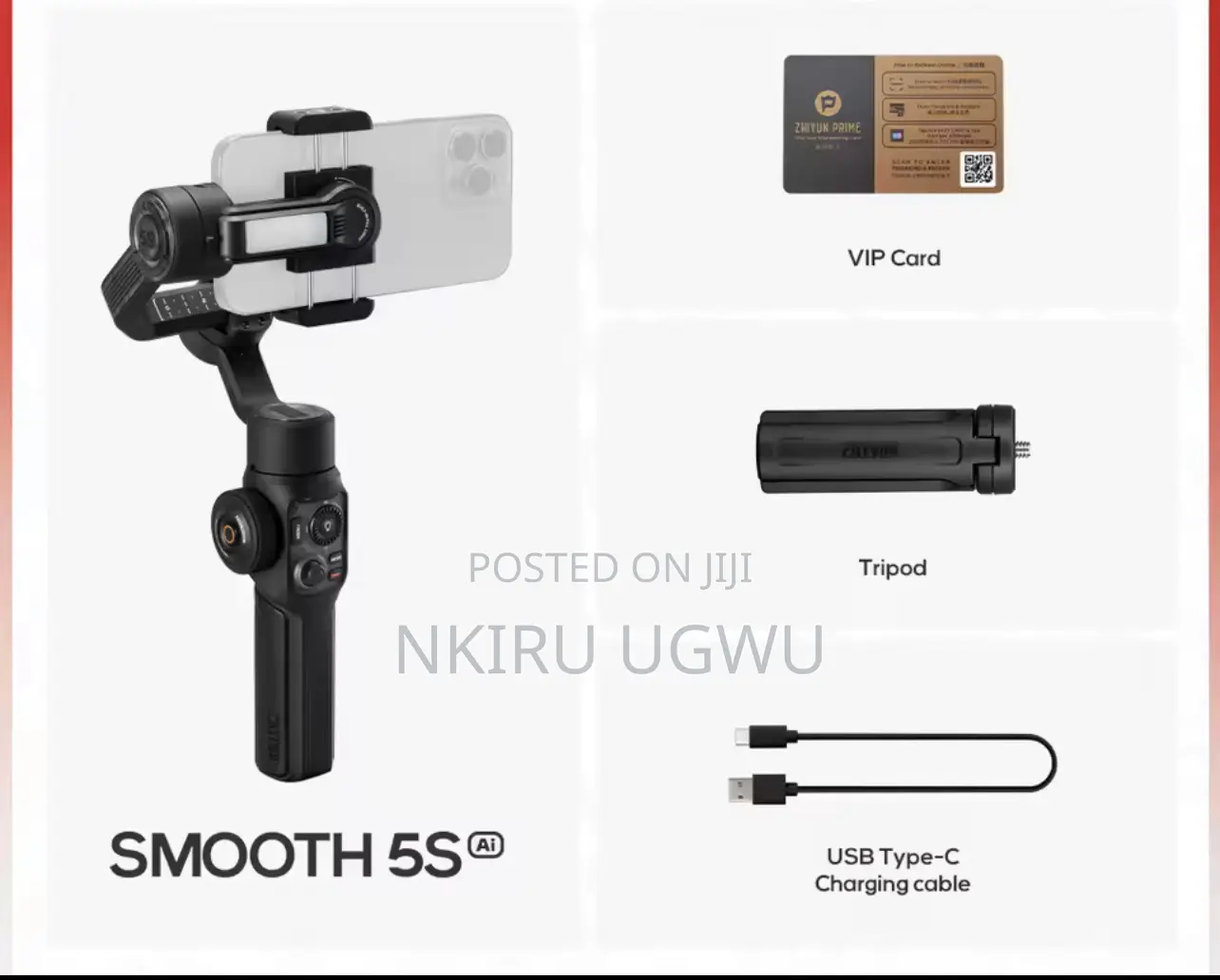 Zhiyun Smooth 5s Ai Tracking Gimbal For Smartphone