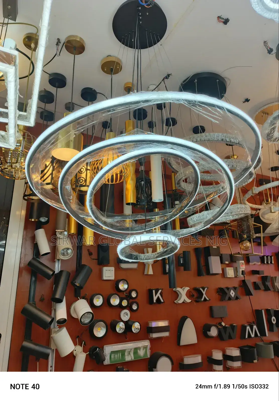 Step Drop Chandelier Light 