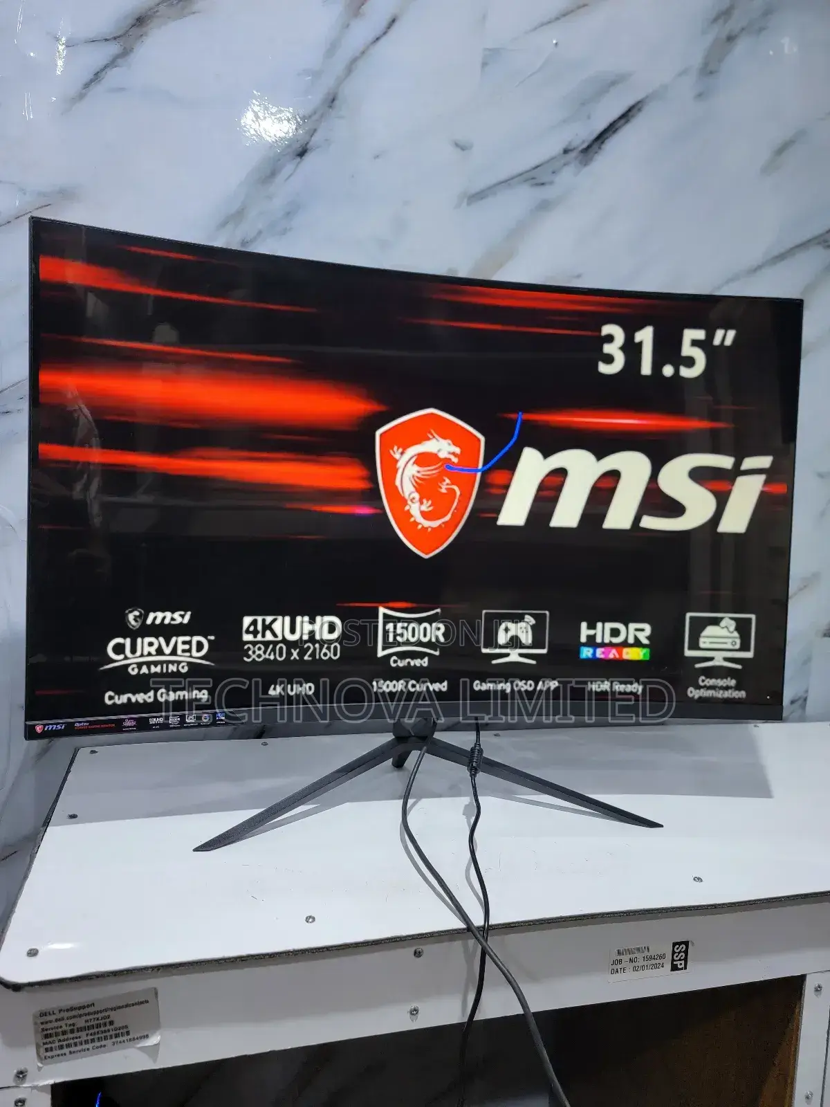 Msi G321cuv, 32" Gaming Monitor, 3840 X 2160 (Uhd),60hz,