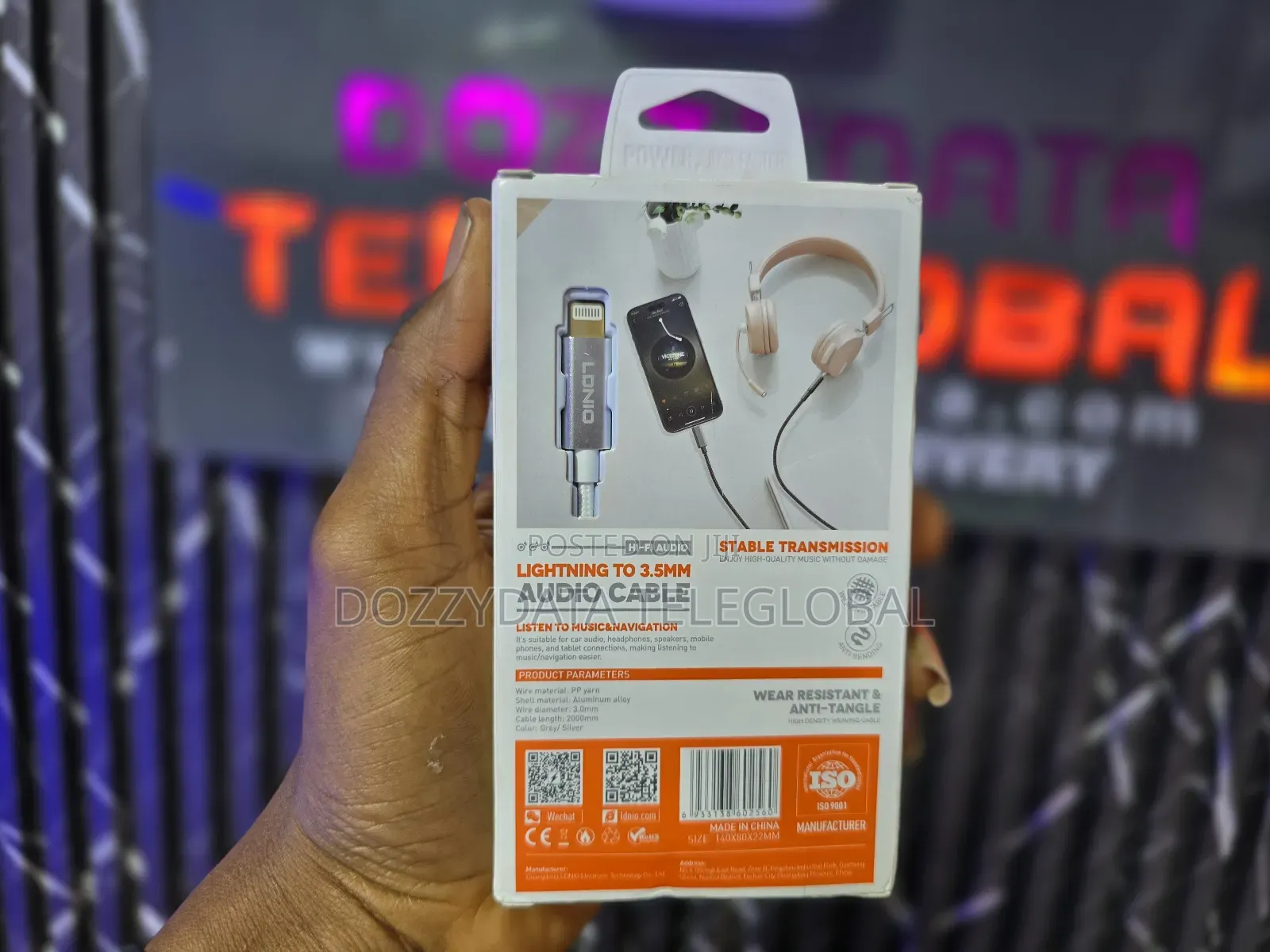 Ldnio Lightning to 3.5mm Audio Cable Ls-Y92i (2M)