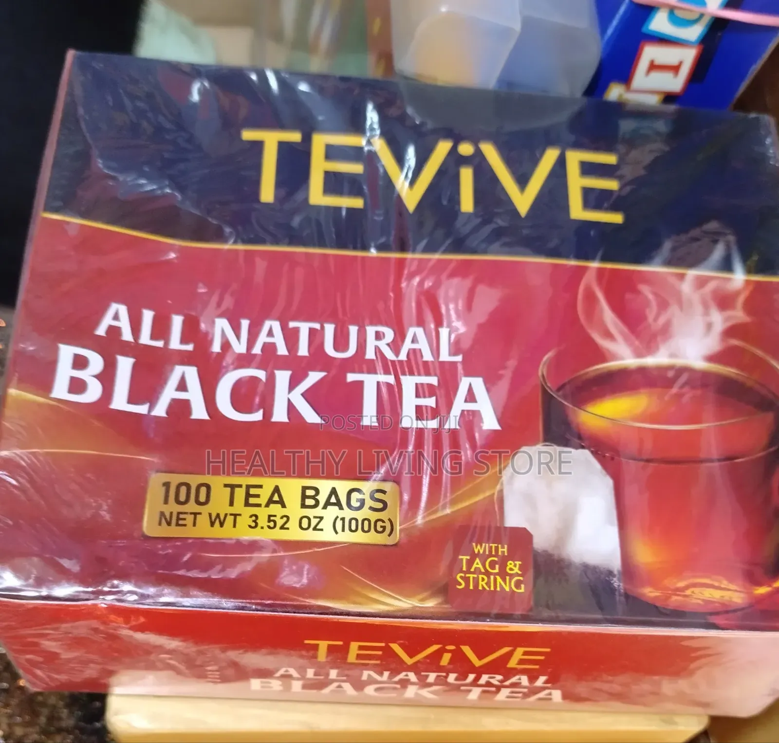 Tevive Natural Black Tea (100 Bags)
