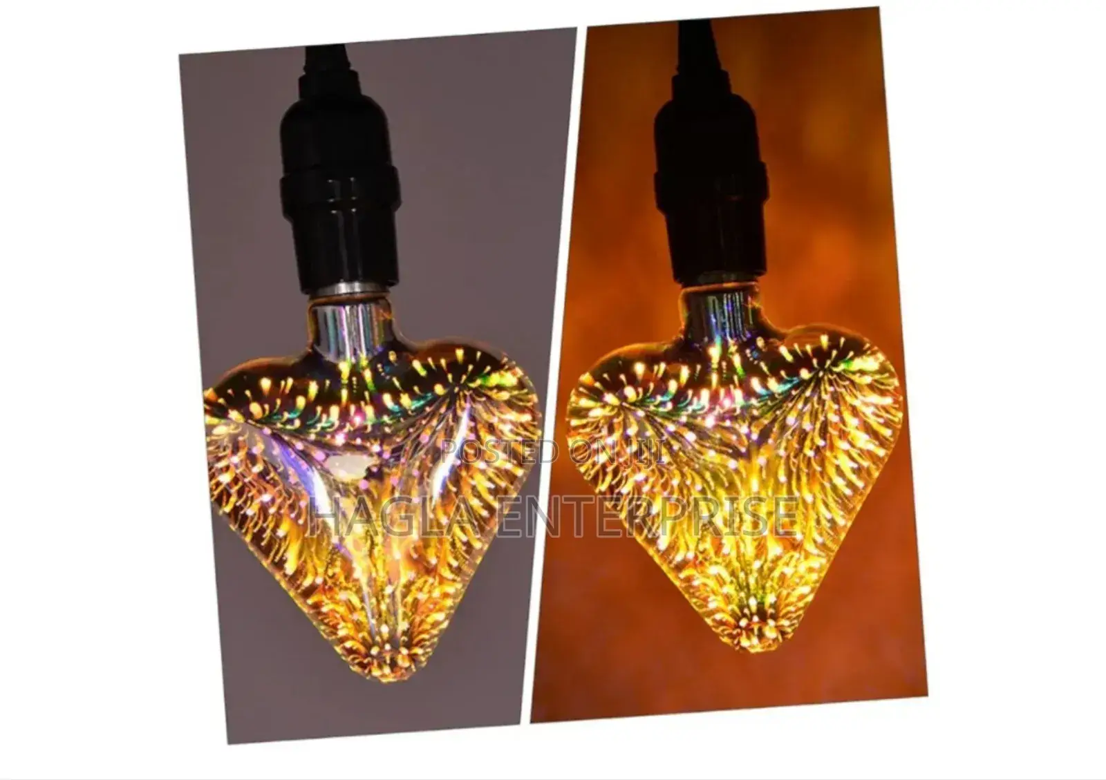 Hoement Love Bulb Decor