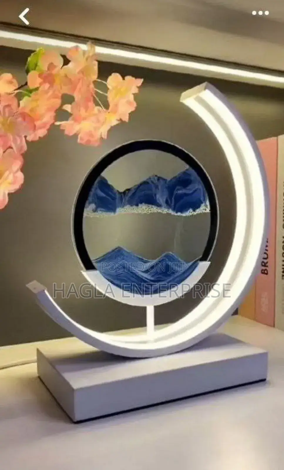 Table Light 3d Dynamic Moving Sand Bedside Lamp