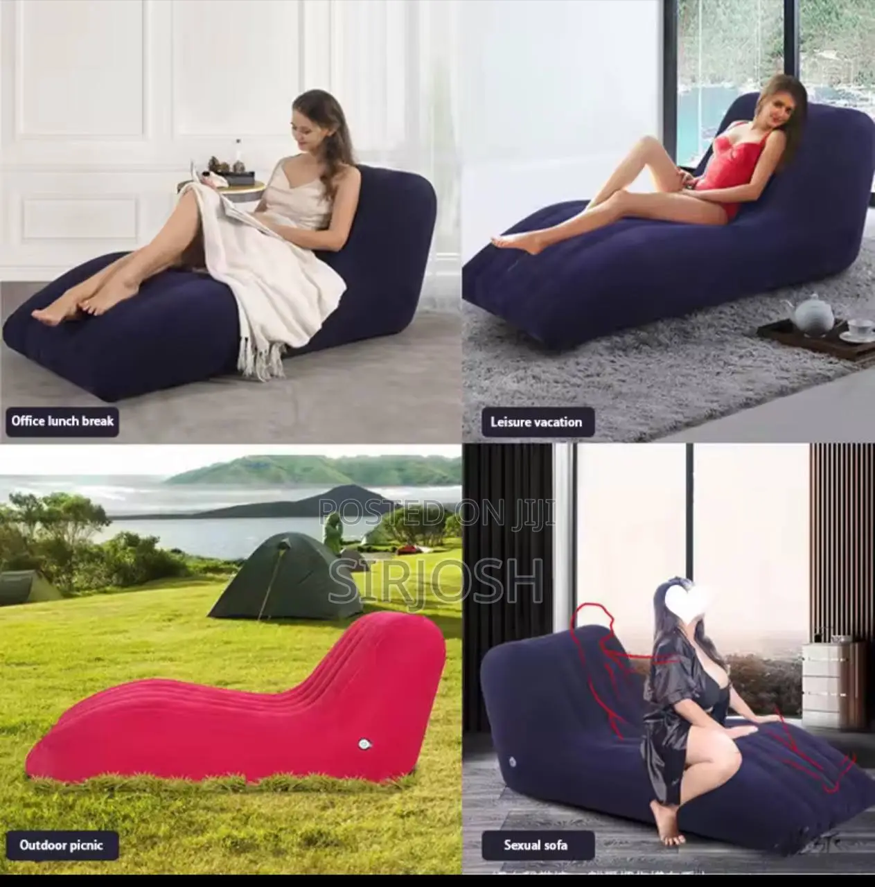 S- Shape Inflatable Sofa