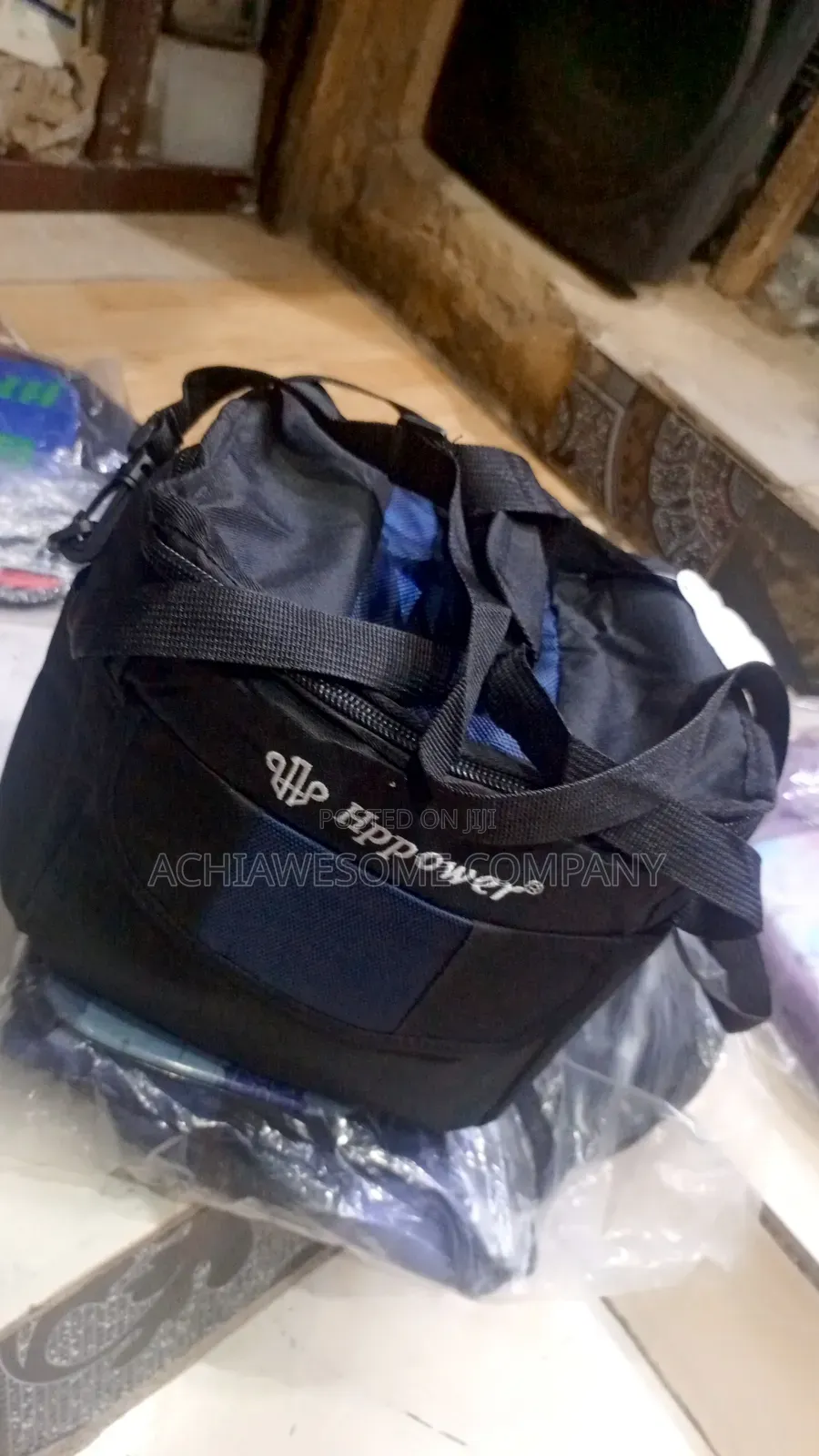 Blue And Black Hp Power Lunch Bag