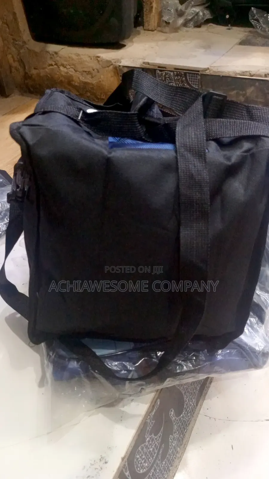 Blue And Black Hp Power Lunch Bag