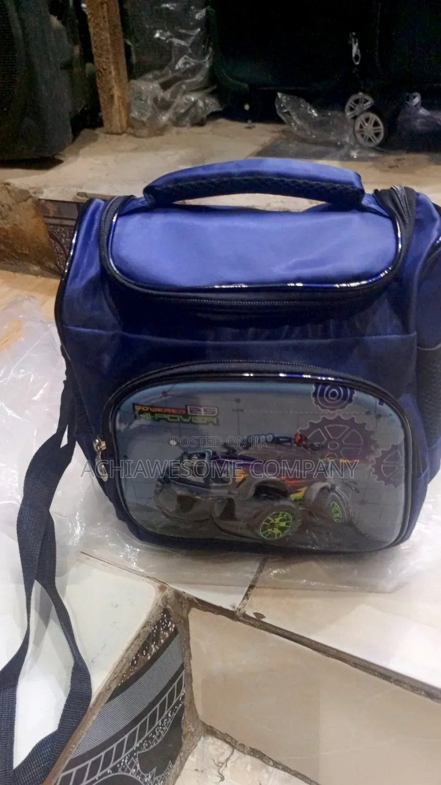 Navy Blue Lunch Bag