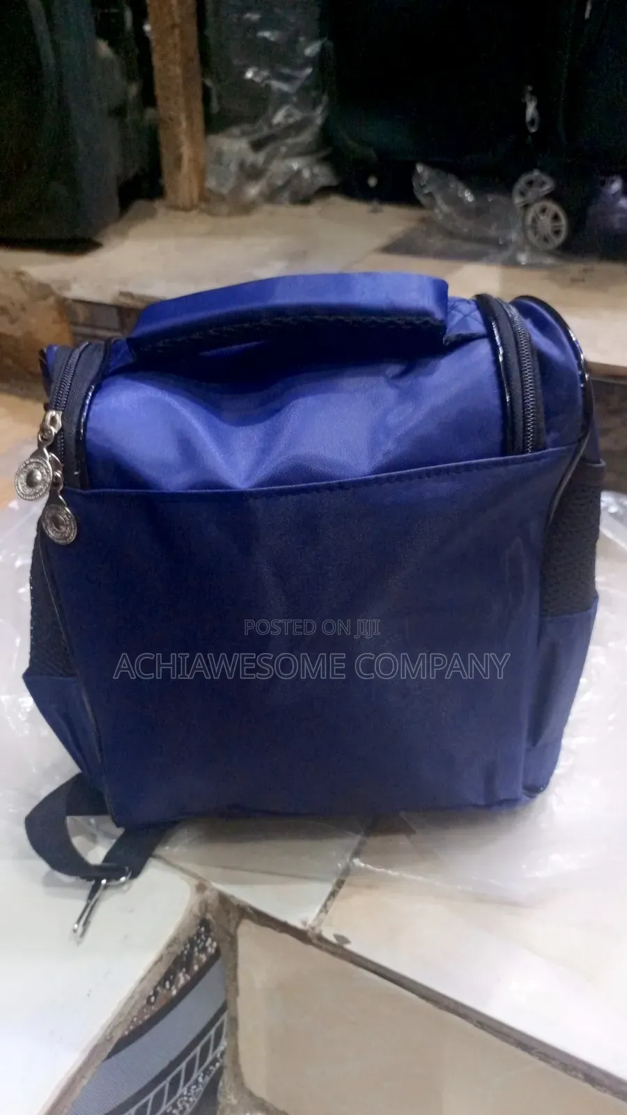 Navy Blue Lunch Bag