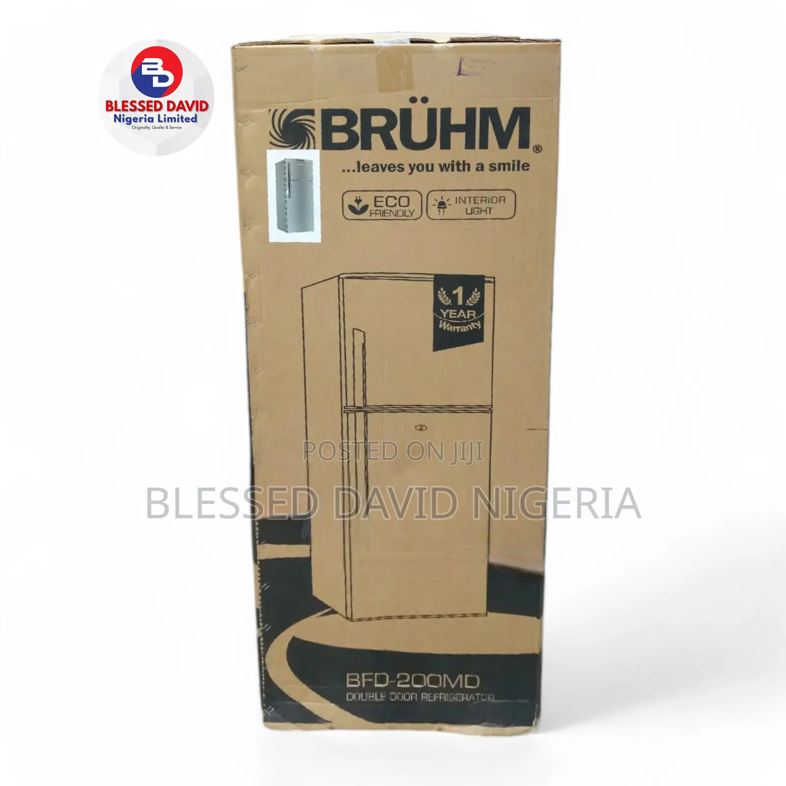 Bruhm 200L Double Door Refrigerator BFD-200md