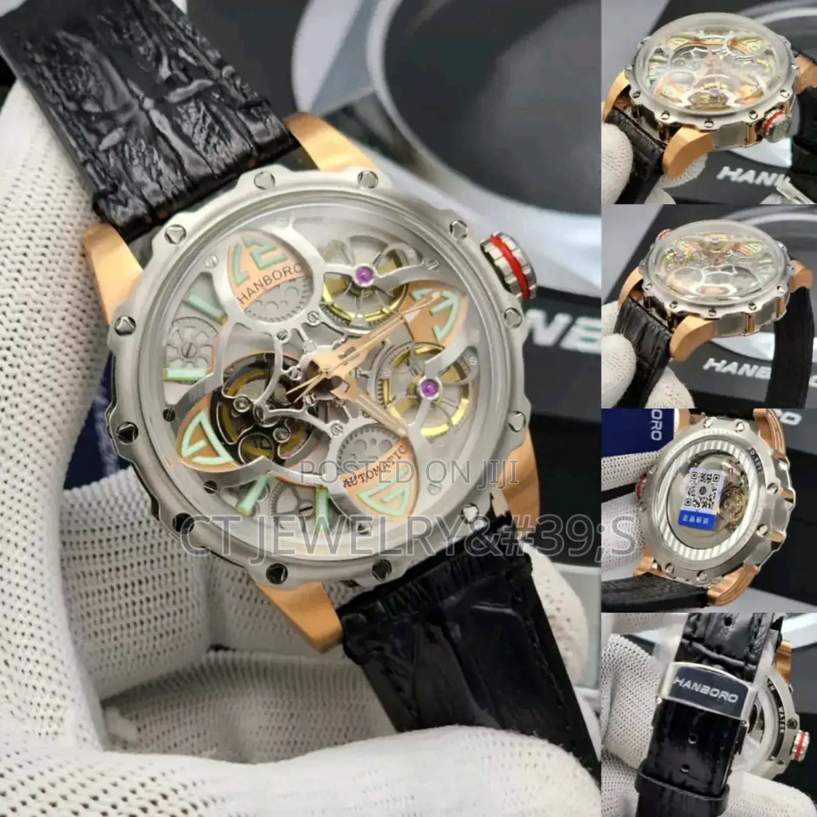 Nice Classic HANBORO Luxury Watch Original Leather (UNIQUE)
