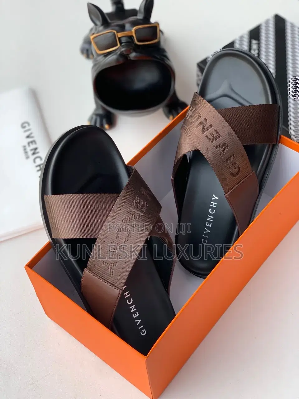 Original Givenchy Leather Slippers in 3 Colorways