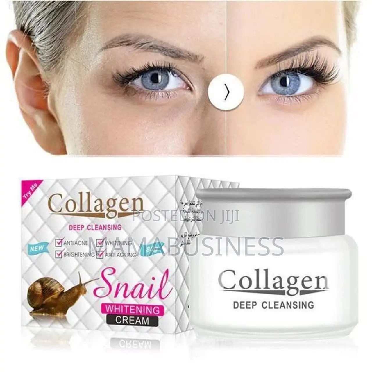 Collagen Deep Cleansing Snail Whitening Cream - 80g