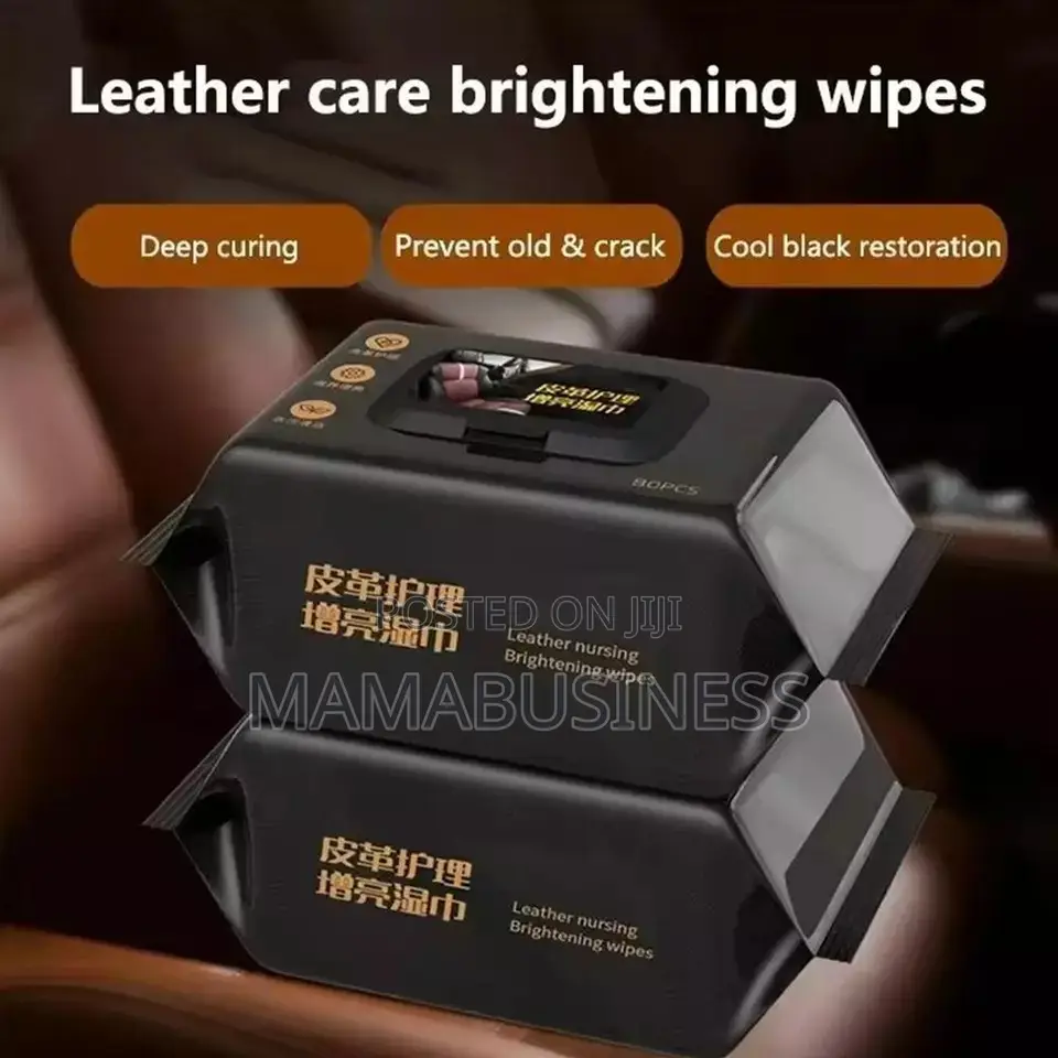 80PCS Leather Cleaning Wipes for Sofas Car Seats
