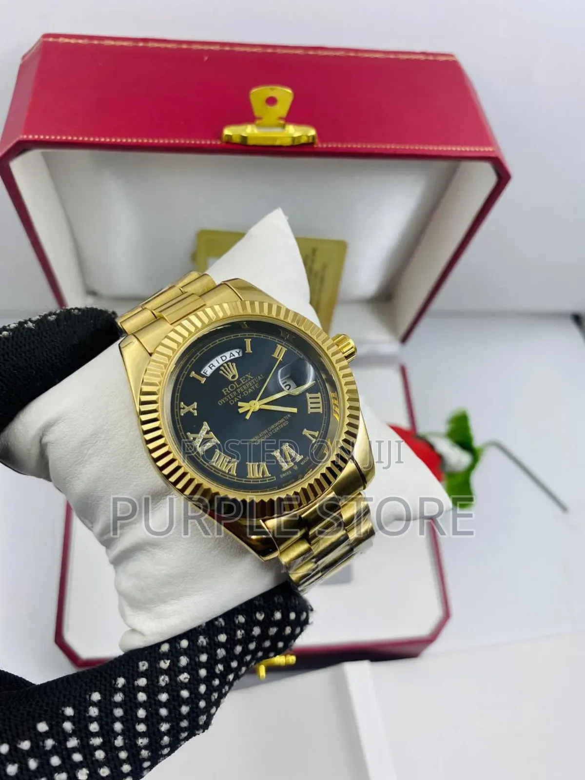 Rolex Full Date ○ Wristwatch Gold