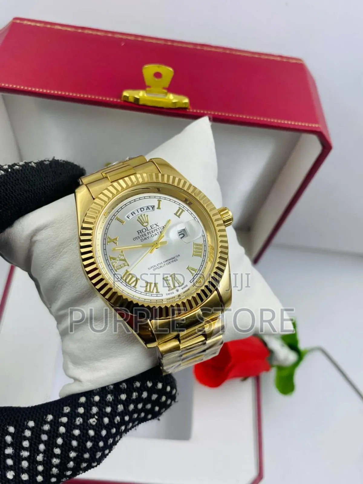 Rolex Full Date ○ Wristwatch Gold