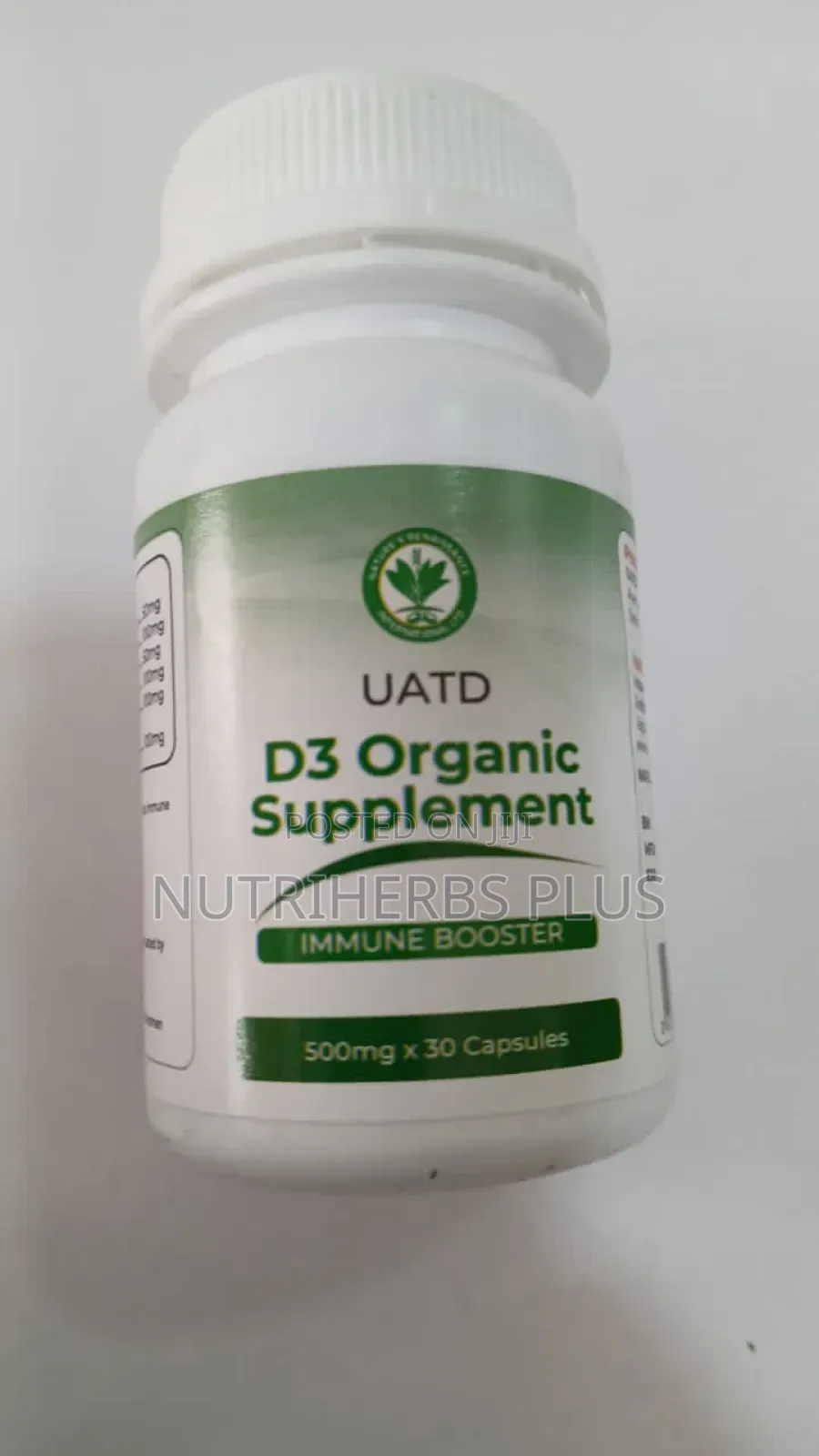 D3 Organic Supplement: Herbal Formula for 100% Wellness
