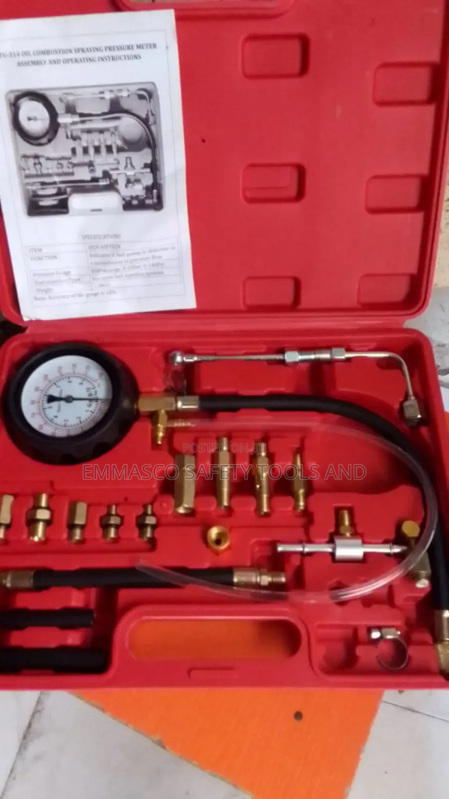 Combustion Spraying Pressure Meter
