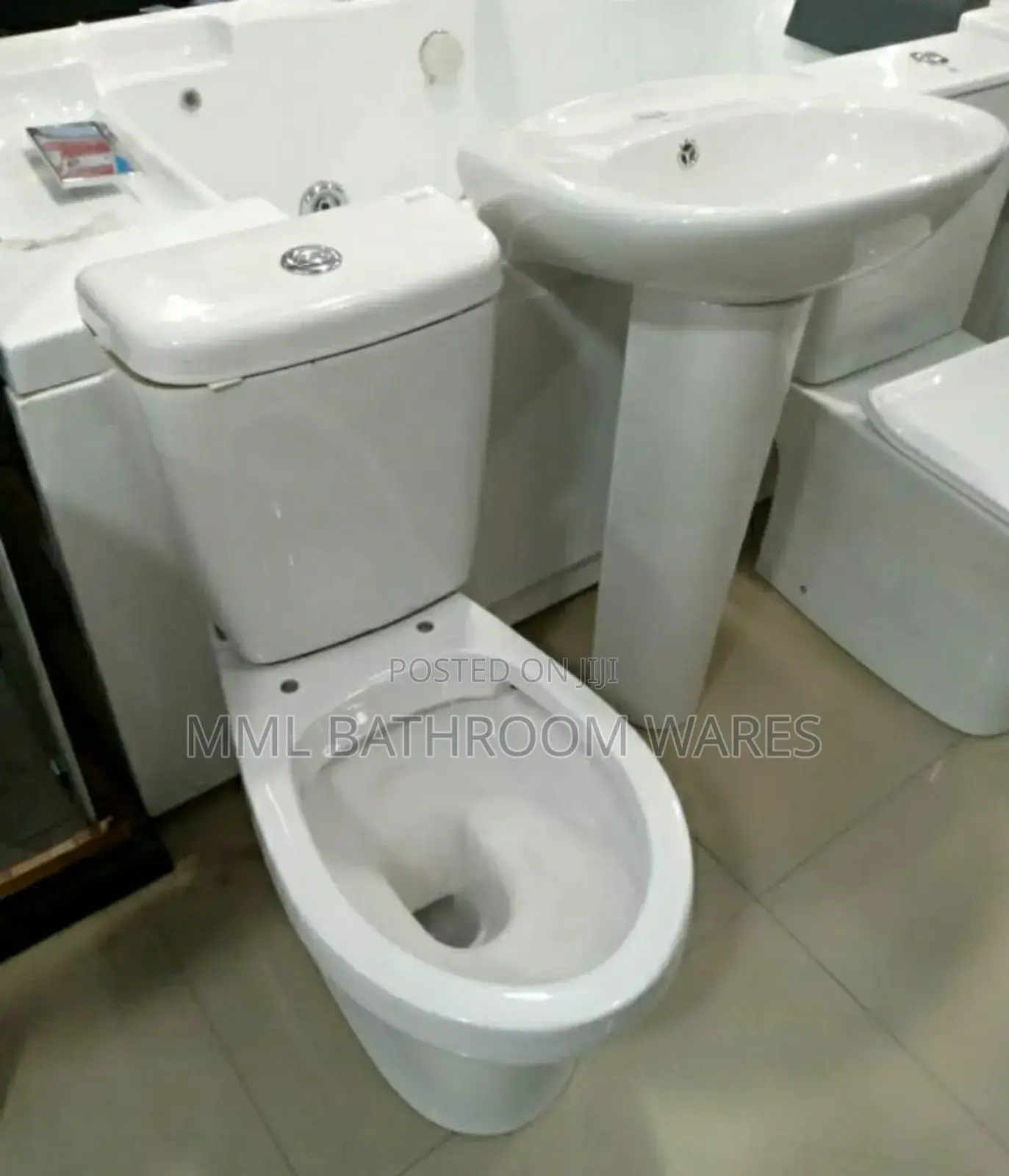 Toilet Seat and Basin (Set)