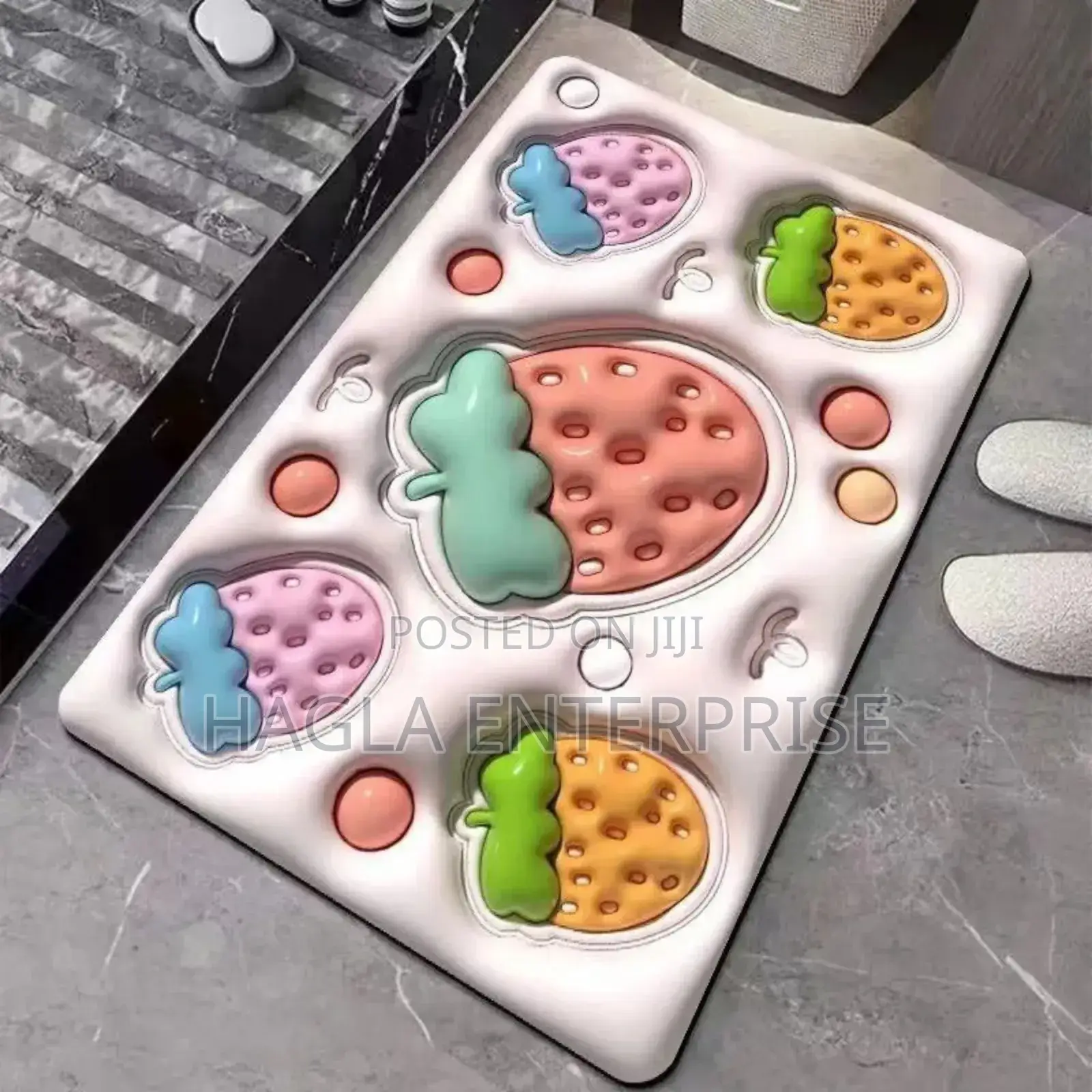 3d Flora Bathroom Mat
