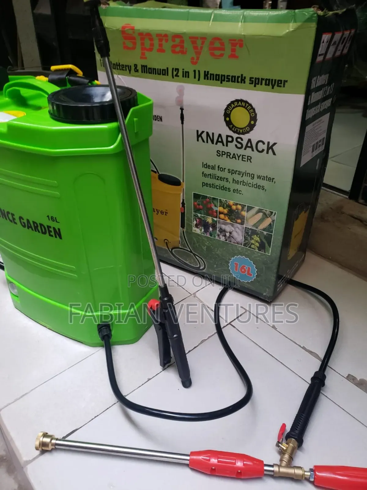 2 in 1 Rechargeable (Hand/Battery Powered) Knapsack Sprayer