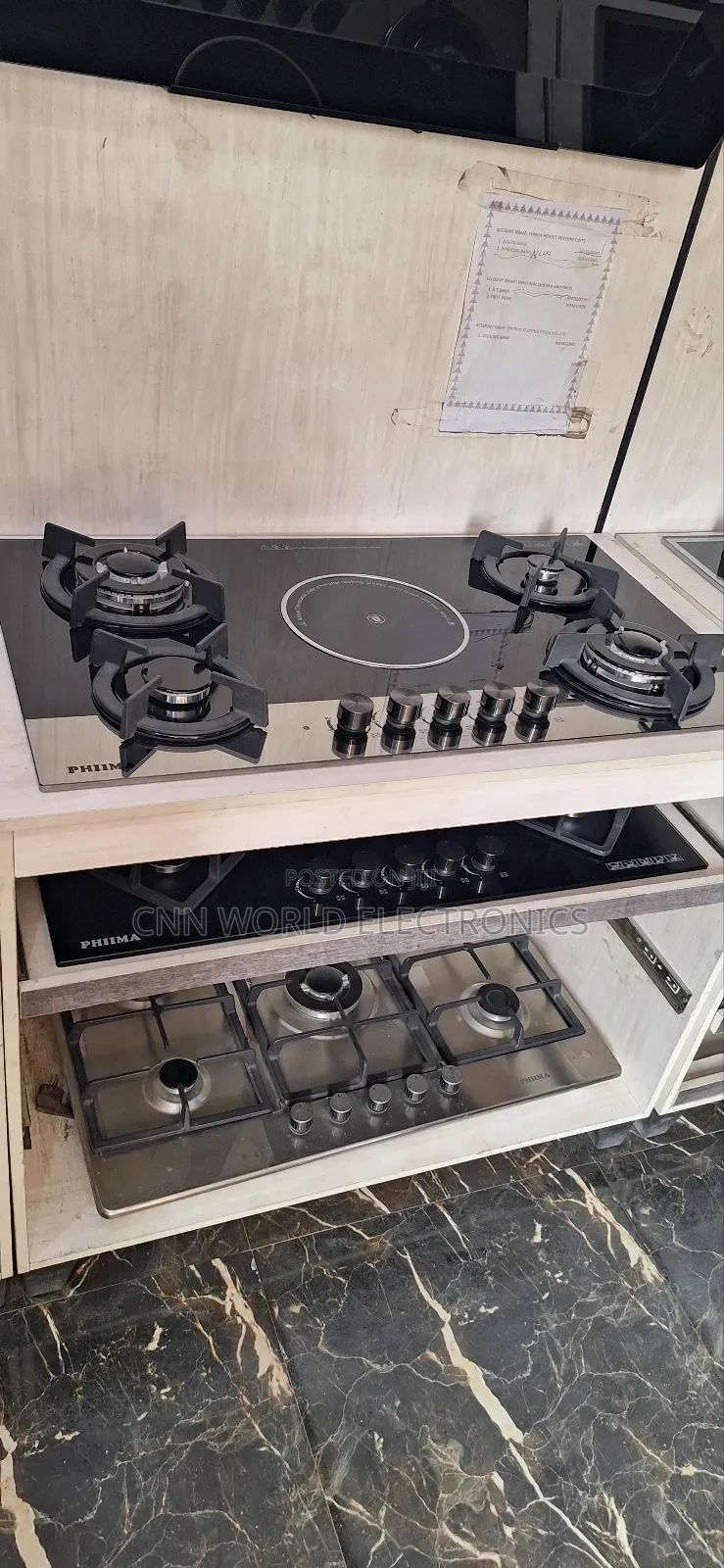 New Phima Inbuilt Cabinet Gas Cooker 4+1burners Automatic