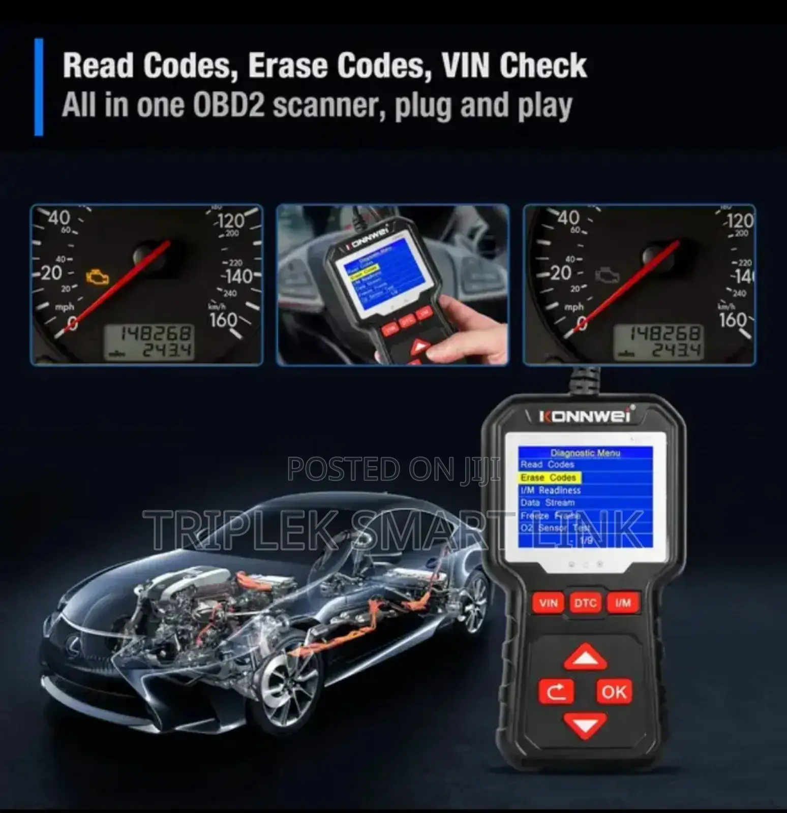 KONNWEI KW320 OBD2 Diagnostic Universal Car Fault Code Reade