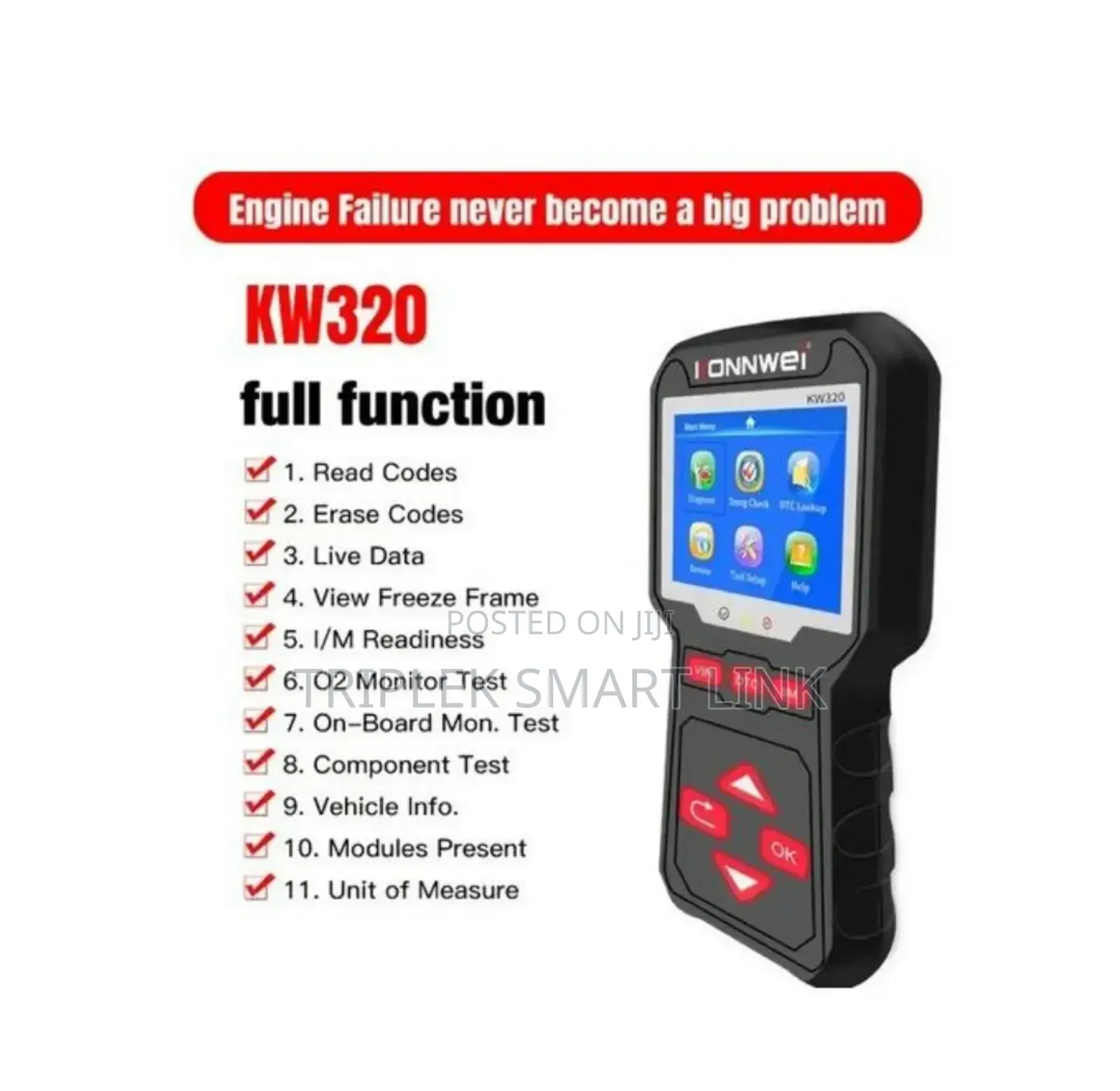 KONNWEI KW320 OBD2 Diagnostic Universal Car Fault Code Reade