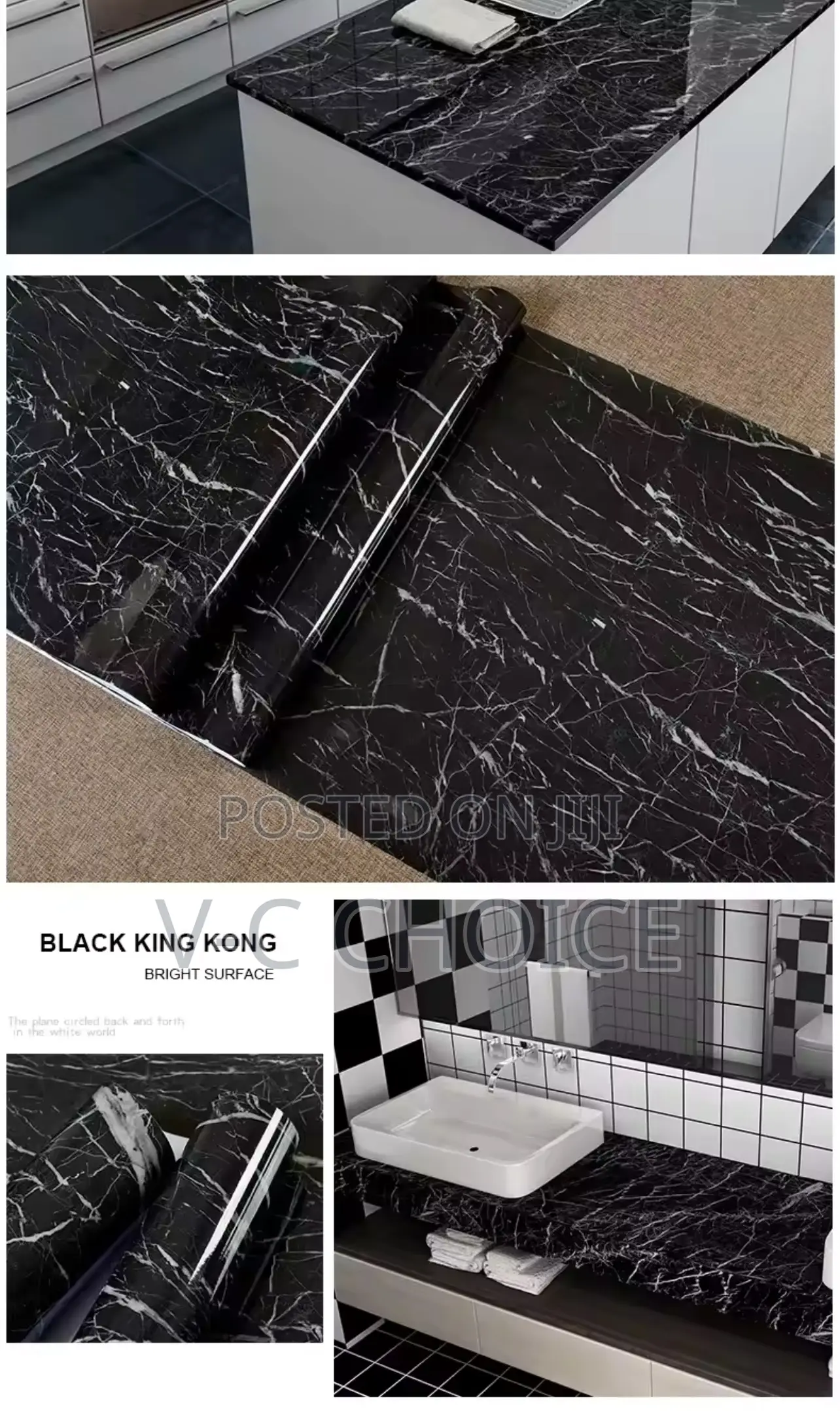 Waterproof Proof Self-Adhesive Marble Stickers 60cm by 5m