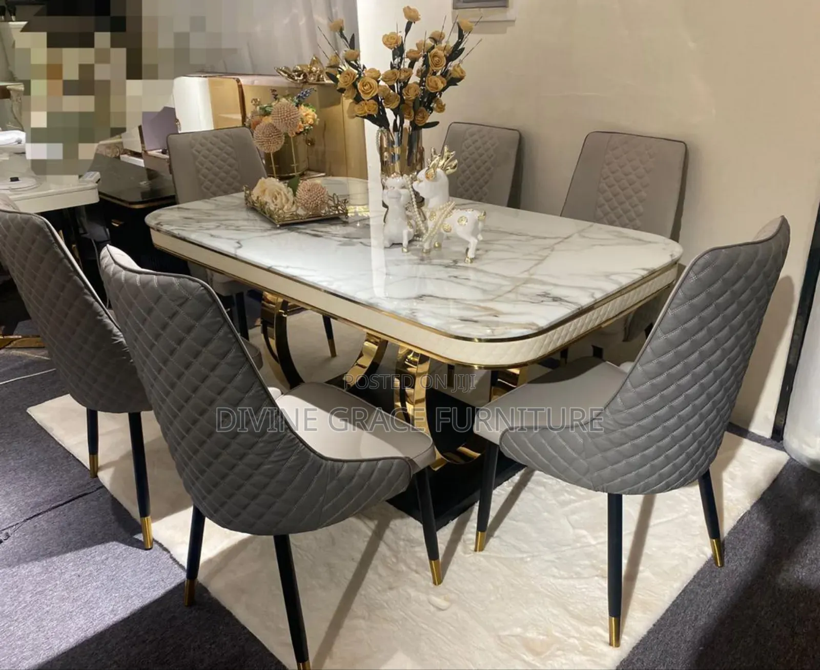 Compact 6 Seater Dining Table