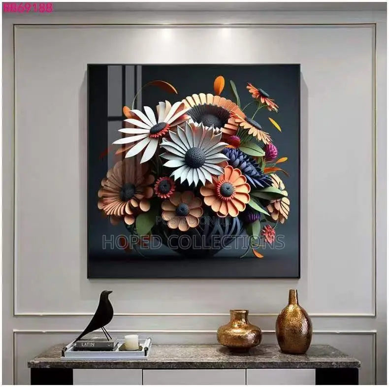 Colorful Arts Flowers Decor
