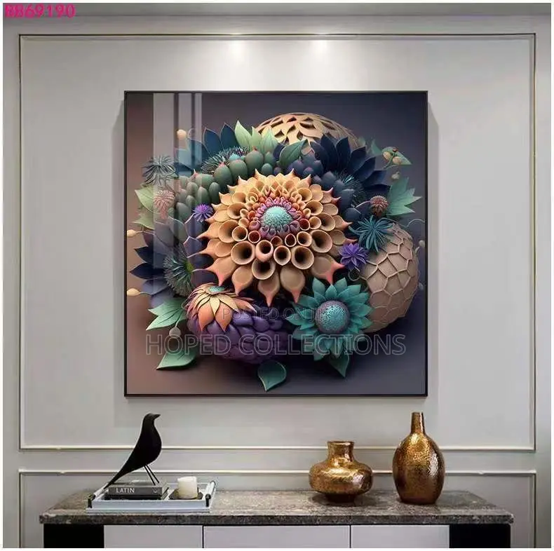 Colorful Arts Flowers Decor