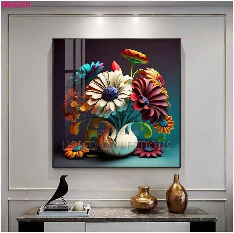 Colorful Arts Flowers Decor
