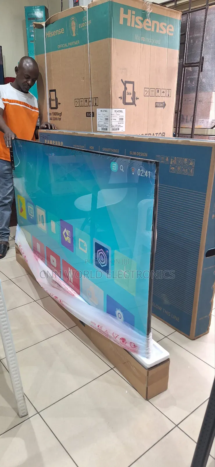 2024made Samsung 85"Inche Uhd Smart Flameless Netflix App