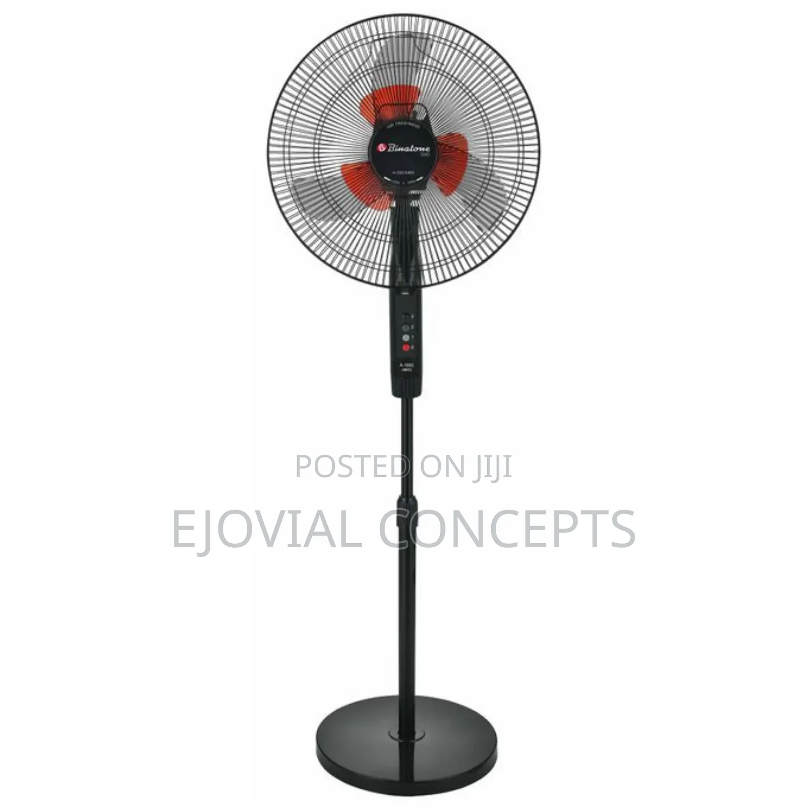 Binatone 1.6 Metre Duo Stand Fan a-1692(mk 5) - Black