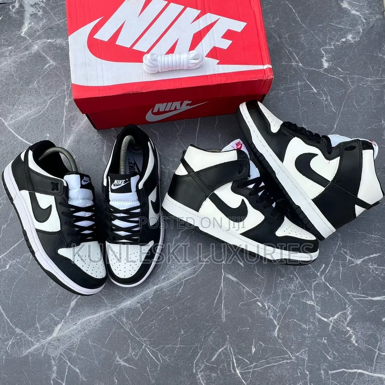 Nike Sb Dunk Low Og Black White High and Low Top Sneakers