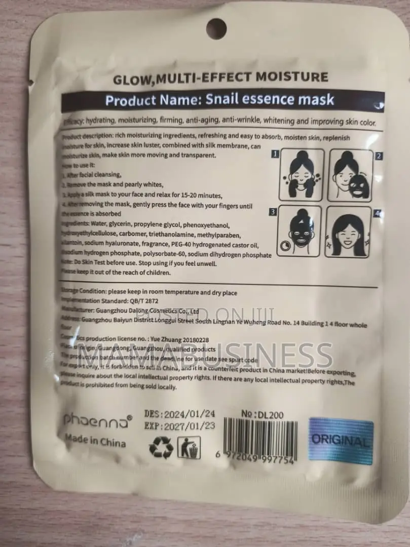 Phaenna Snail Real Ampoule Mask - 25ml