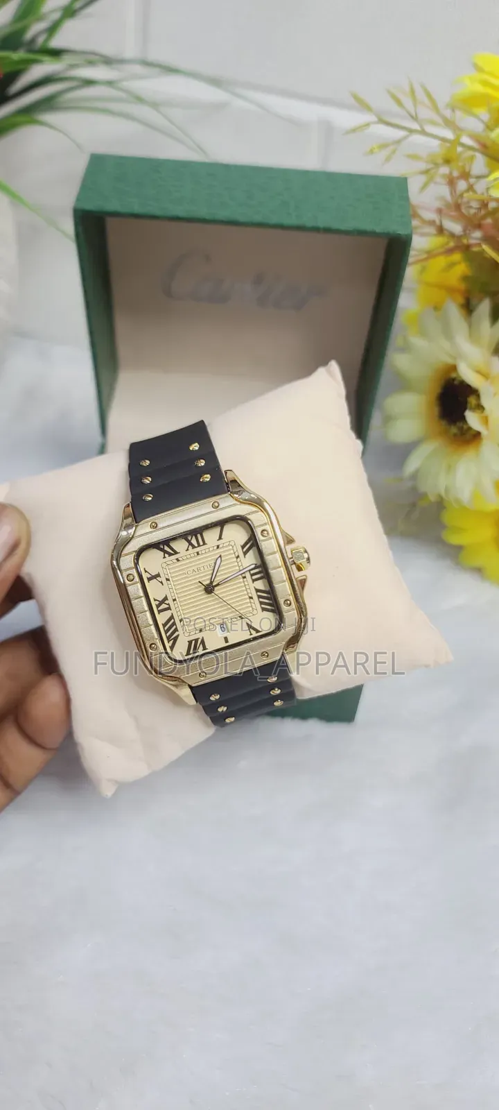 Male Cartier Rubber Strap