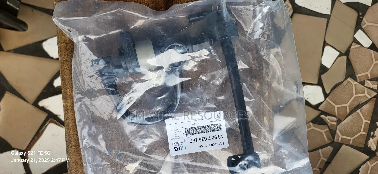BMW Purge Valve. Fuel Tank Breather Valve
