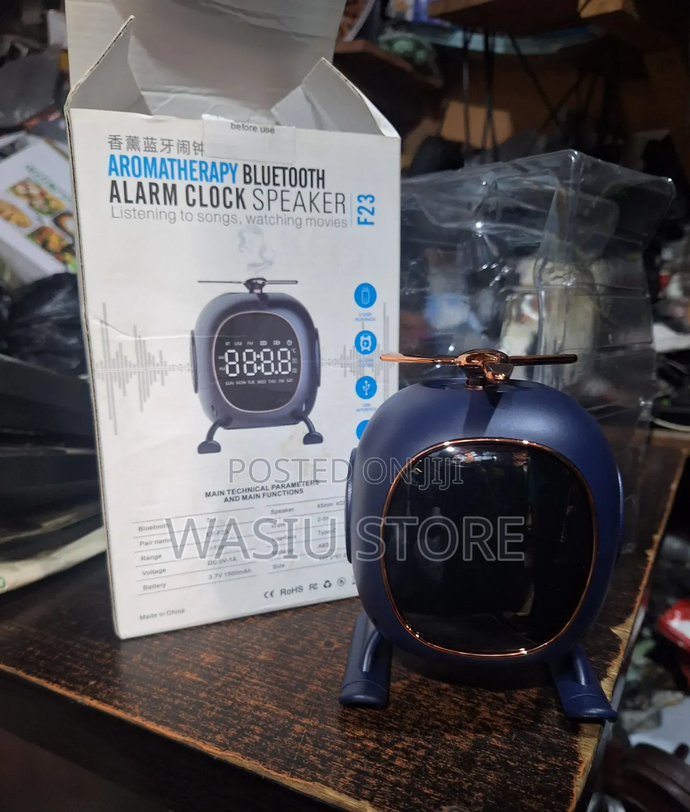 Aromatherapy Bluetooth Alarm Clock Speaker