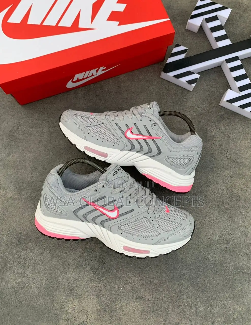 Nike Air Pegasus 2K5 Grey Playful Pink Sneakers