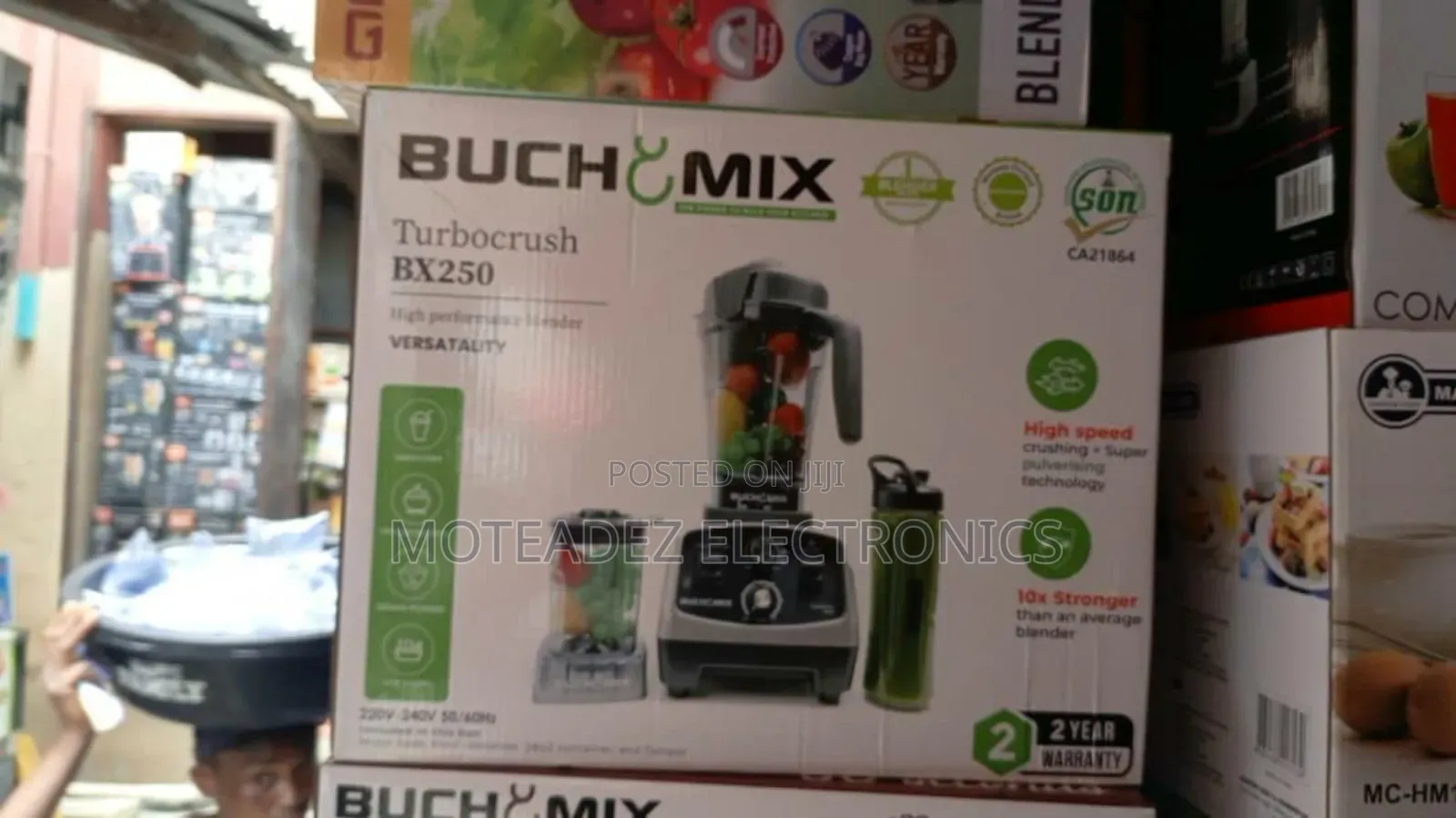 Buchymix 3in1 Turbocrush 10x High Performance Commercial Blender Bx250